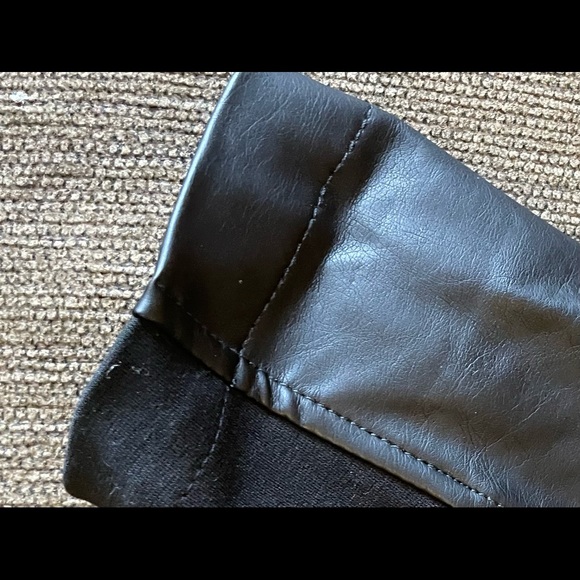 G BY GIULIANA MOTO FAUX LEATHER JACKET black - Picture 12 of 14